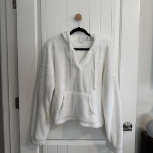 No Boundaries Ivory Fleece Jacket